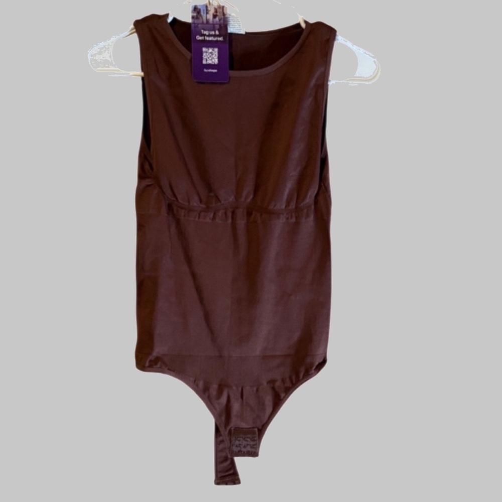 Hey shape brown bodysuit.